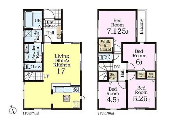 4LDKの魅力的な間取り!LDKはゆったりとした空間で、ご家族との団らん時間が、より一層充実したものになりますね家族との仲が深まり、自然と笑顔が増えそうです!