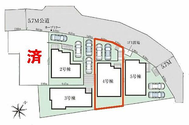 カースペース2台付きでセカンドカーをお持ちのご家庭でも安心。物件探しのご条件・ご要望・ご質問など、何なりと弊社スタッフまでお申し付けください!