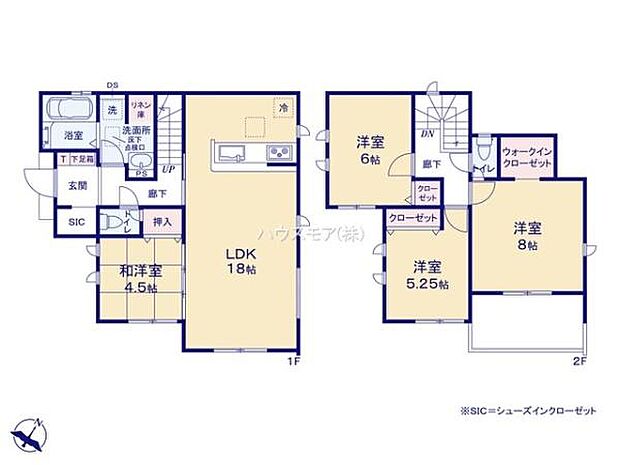 4LDKの魅力的な間取り!LDKはゆったりとした空間で、ご家族との団らん時間が、より一層充実したものになりますね家族との仲が深まり、自然と笑顔が増えそうです!