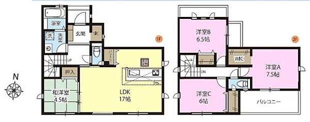4LDKの魅力的な間取り!LDKはゆったりとした空間で、ご家族との団らん時間が、より一層充実したものになりますね。家族との仲が深まり、自然と笑顔が増えます!