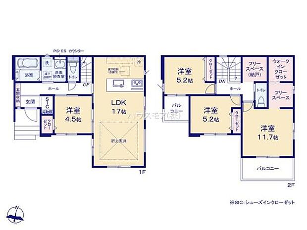 4LDKの魅力的な間取り!LDKはゆったりとした空間で、ご家族との団らん時間が、より一層充実したものになりますね。家族との仲が深まり、自然と笑顔が増えます!