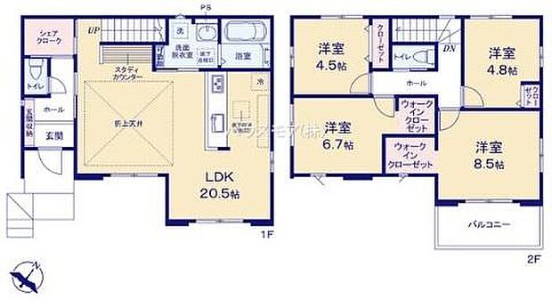 4LDKの魅力的な間取り!LDKはゆったりとした空間で、ご家族との団らん時間が、より一層充実したものになりますね家族との仲が深まり、自然と笑顔が増えそうです!