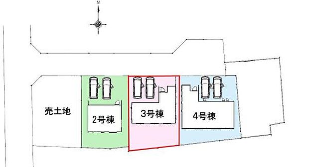 【現地販売会開催中】カースペースは2台付き!セカンドカー持ちの方や急な来客時にも安心ですね。