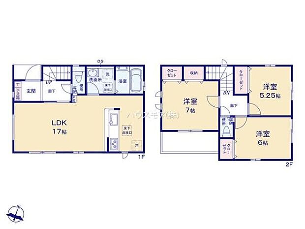 3LDKの魅力的な間取り!LDKはゆったりとした空間で、ご家族との団らん時間が、より一層充実したものになりますね家族との仲が深まり、自然と笑顔が増えそうです!