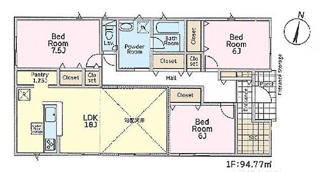 3LDKの魅力的な間取り!LDKはゆったりとした空間で、ご家族との団らん時間が、より一層充実したものになりますね。家族との仲が深まり、自然と笑顔が増えます!