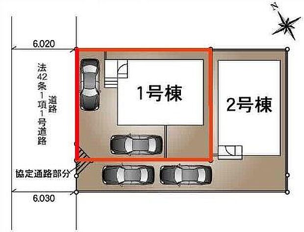 カースペースは2台付き!セカンドカー持ちの方や急な来客時にも安心ですね。物件探しのご条件・ご要望などありましたら、何なりとスタッフまでお申し付けください!