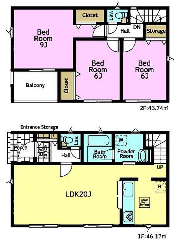 3LDKの魅力的な間取り!LDKはゆったりとした空間で、ご家族との団らん時間が、より一層充実したものになりますね家族との仲が深まり、自然と笑顔が増えそうです!