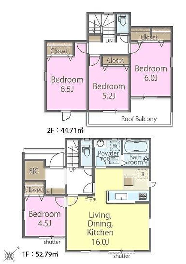 4LDKの魅力的な間取り!LDKはゆったりとした空間で、ご家族との団らん時間が、より一層充実したものになりますね家族との仲が深まり、自然と笑顔が増えそうです!