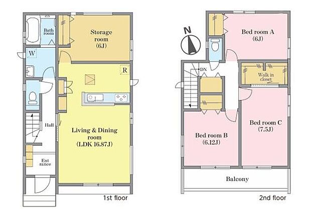 3SLDKの魅力的な間取り!LDKはゆったりとした空間で、ご家族との団らん時間が、より一層充実したものになりますね。家族との仲が深まり、自然と笑顔が増えます!
