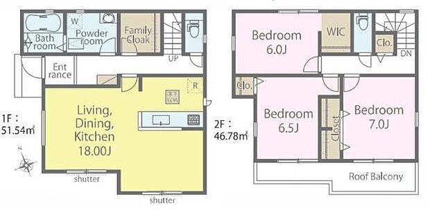 3LDKの魅力的な間取り!LDKはゆったりとした空間で、ご家族との団らん時間が、より一層充実したものになりますね。家族との仲が深まり、自然と笑顔が増えます!