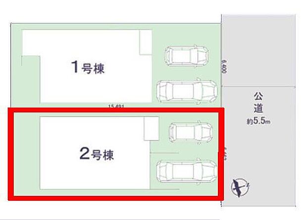 カースペースは2台付き!セカンドカー持ちの方や急な来客時にも安心ですね。物件探しのご条件・ご要望などありましたら、何なりとスタッフまでお申し付けください!