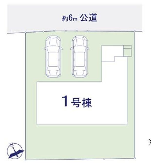 カースペースは2台付き!セカンドカー持ちの方や急な来客時にも安心ですね。