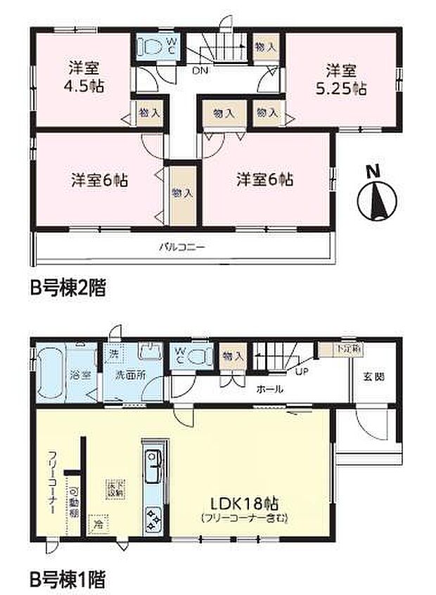 4LDKの魅力的な間取り!LDKはゆったりとした空間で、ご家族との団らん時間が、より一層充実したものになりますね。家族との仲が深まり、自然と笑顔が増えます!