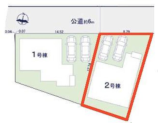 カースペースは2台付き!セカンドカー持ちの方や急な来客時にも安心ですね。