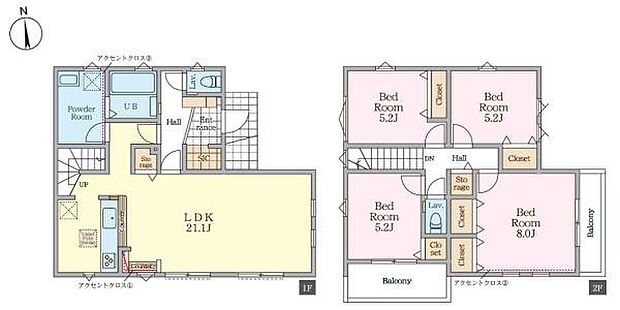3LDKの魅力的な間取り!LDKはゆったりとした空間で、ご家族との団らん時間が、より一層充実したものになりますね。家族との仲が深まり、自然と笑顔が増えます!