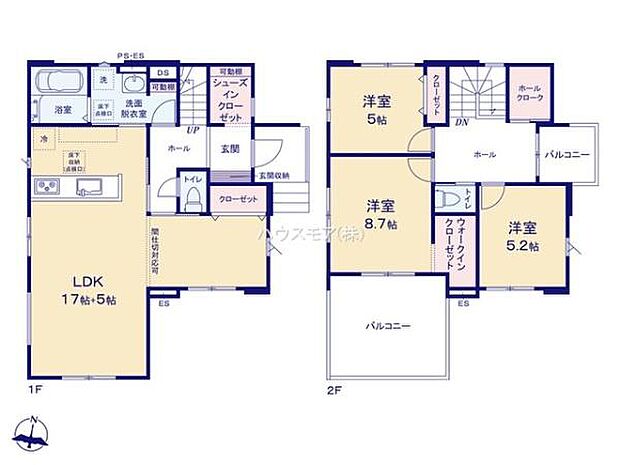 3(4)LDKの魅力的な間取り!LDKはゆったりとした空間で、ご家族との団らん時間が、より一層充実したものになりますね。家族との仲が深まり、自然と笑顔が増えます!