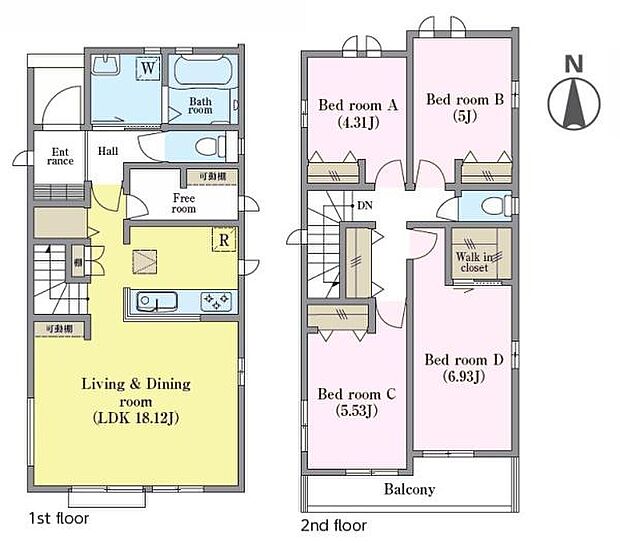 4LDKの魅力的な間取り!LDKはゆったりとした空間で、ご家族との団らん時間が、より一層充実したものになりますね家族との仲が深まり、自然と笑顔が増えそうです!