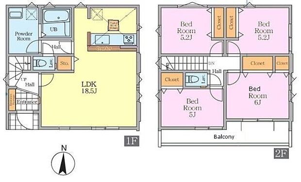 4LDKの魅力的な間取り!LDKはゆったりとした空間で、ご家族との団らん時間が、より一層充実したものになりますね。家族との仲が深まり、自然と笑顔が増えます!