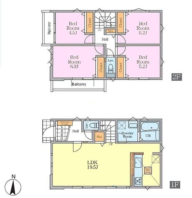 4LDKの魅力的な間取り!LDKはゆったりとした空間で、ご家族との団らん時間が、より一層充実したものになりますね。家族との仲が深まり、自然と笑顔が増えます!