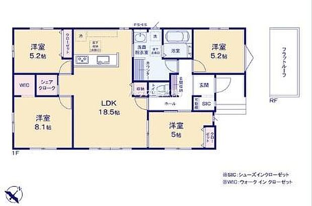 4LDKの魅力的な間取り!LDKはゆったりとした空間で、ご家族との団らん時間が、より一層充実したものになりますね家族との仲が深まり、自然と笑顔が増えそうです!