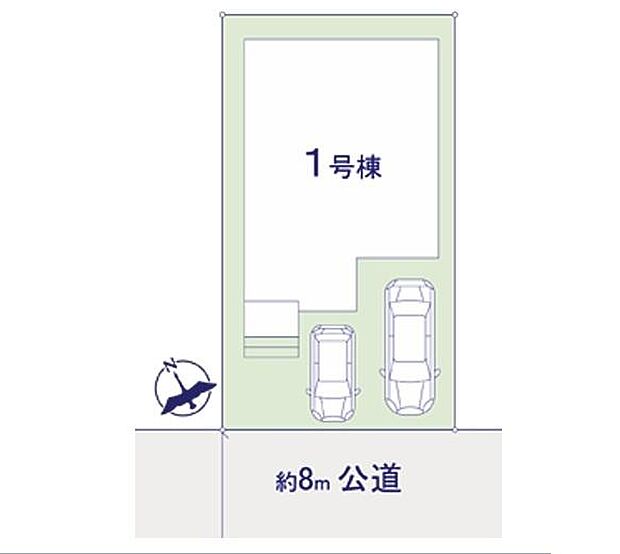 カースペースは2台駐車可能(車種による)で、ご家族でお車をお持ちの方にも安心です。来客時も安心ですね!