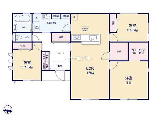 3LDKの魅力的な間取り！LDKはゆったりとした空間で、ご家族との団らん時間が、より一層充実したものになりますね。家族との仲が深まり、自然と笑顔が増えます！