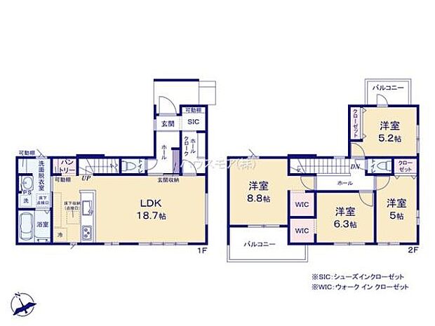 4LDKの魅力的な間取り！LDKはゆったりとした空間で、ご家族との団らん時間が、より一層充実したものになりますね家族との仲が深まり、自然と笑顔が増えそうです！