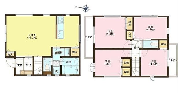 4LDKの魅力的な間取り！LDKはゆったりとした空間で、ご家族との団らん時間が、より一層充実したものになりますね家族との仲が深まり、自然と笑顔が増えそうです！