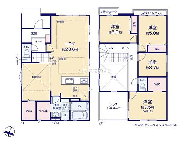 4LDKの魅力的な間取り！LDKはゆったりとした空間で、ご家族との団らん時間が、より一層充実したものになりますね家族との仲が深まり、自然と笑顔が増えそうです！