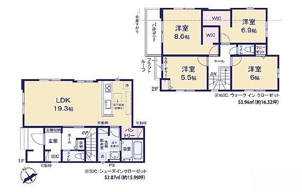 4LDKの魅力的な間取り！LDKはゆったりとした空間で、ご家族との団らん時間が、より一層充実したものになりますね。家族との仲が深まり、自然と笑顔が増えます！