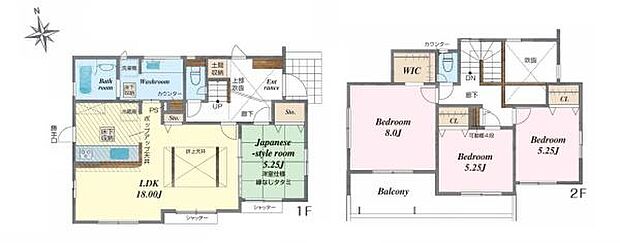 4LDKの魅力的な間取り!LDKはゆったりとした空間で、ご家族との団らん時間が、より一層充実したものになりますね家族との仲が深まり、自然と笑顔が増えそうです!