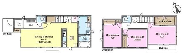 3LDKの魅力的な間取り!LDKはゆったりとした空間で、ご家族との団らん時間が、より一層充実したものになりますね。家族との仲が深まり、自然と笑顔が増えます!