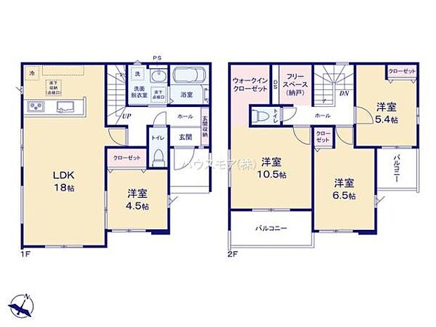 4LDKの魅力的な間取り!LDKはゆったりとした空間で、ご家族との団らん時間が、より一層充実したものになりますね家族との仲が深まり、自然と笑顔が増えそうです!