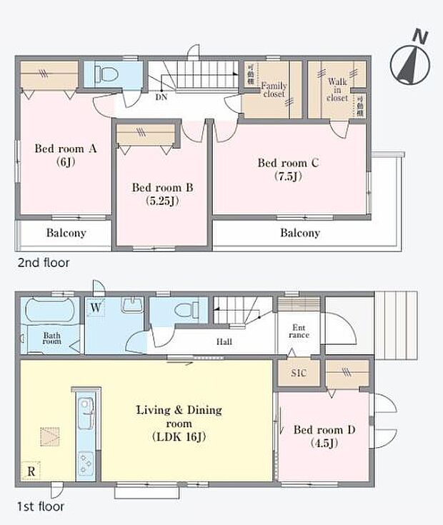 4LDKの魅力的な間取り！LDKはゆったりとした空間で、ご家族との団らん時間が、より一層充実したものになりますね。家族との仲が深まり、自然と笑顔が増えます！