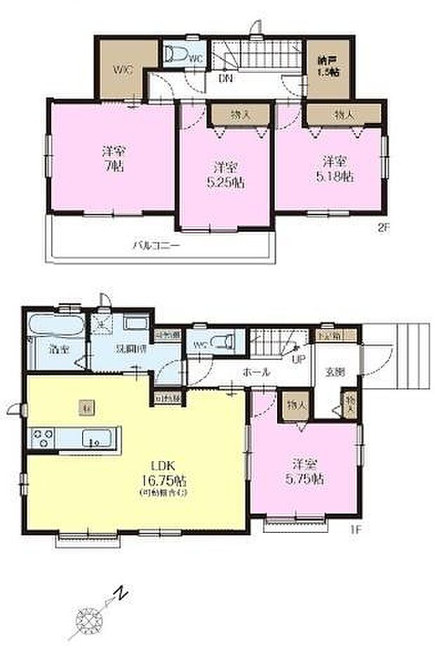 4LDKの魅力的な間取り！LDKはゆったりとした空間で、ご家族との団らん時間が、より一層充実したものになりますね家族との仲が深まり、自然と笑顔が増えそうです！