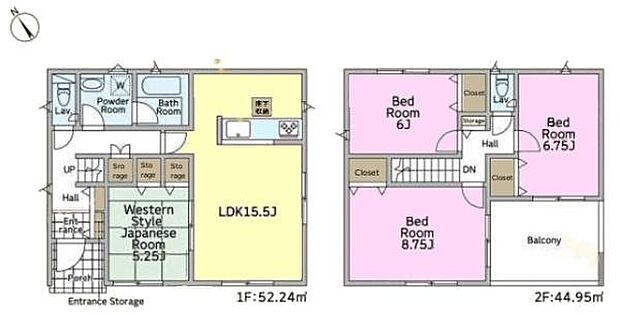 4LDKの魅力的な間取り!LDKはゆったりとした空間で、ご家族との団らん時間が、より一層充実したものになりますね家族との仲が深まり、自然と笑顔が増えそうです!