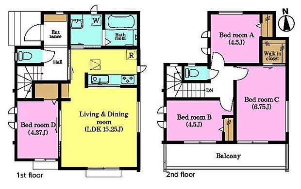 4LDKの魅力的な間取り！LDKはゆったりとした空間で、ご家族との団らん時間が、より一層充実したものになりますね家族との仲が深まり、自然と笑顔が増えそうです！