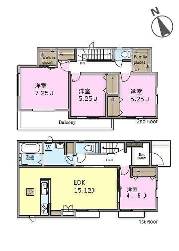 4LDKの魅力的な間取り!LDKはゆったりとした空間で、ご家族との団らん時間が、より一層充実したものになりますね家族との仲が深まり、自然と笑顔が増えそうです!