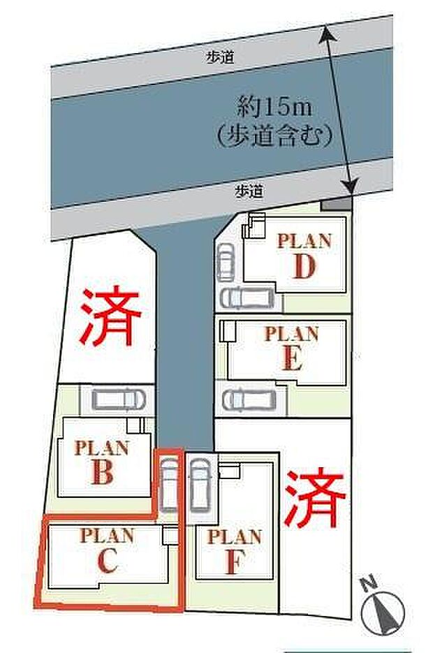 カースペース付きでマイカーをお持ちのご家庭でも安心。物件探しのご条件・ご要望・ご質問など、何なりと弊社スタッフまでお申し付けください!