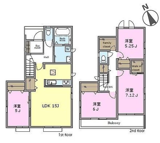 4LDKの魅力的な間取り！LDKはゆったりとした空間で、ご家族との団らん時間が、より一層充実したものになりますね家族との仲が深まり、自然と笑顔が増えそうです！