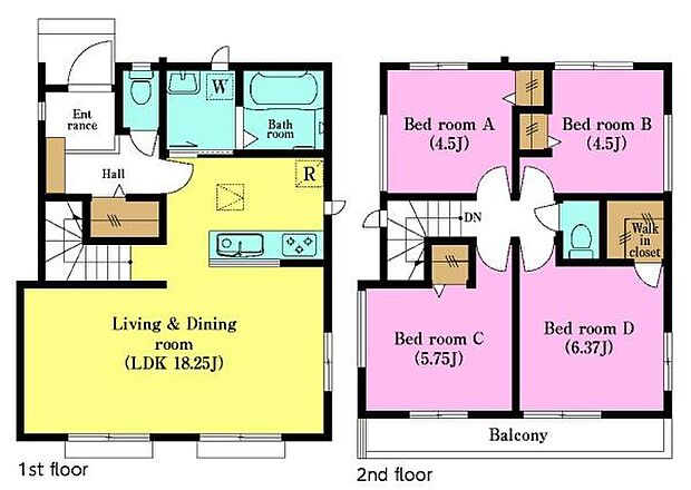 4LDKの魅力的な間取り!LDKはゆったりとした空間で、ご家族との団らん時間が、より一層充実したものになりますね家族との仲が深まり、自然と笑顔が増えそうです!