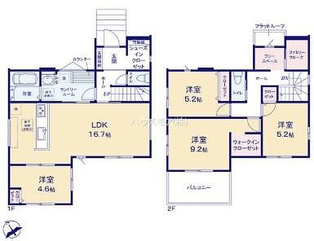 4LDKの魅力的な間取り!LDKはゆったりとした空間で、ご家族との団らん時間が、より一層充実したものになりますね家族との仲が深まり、自然と笑顔が増えそうです!