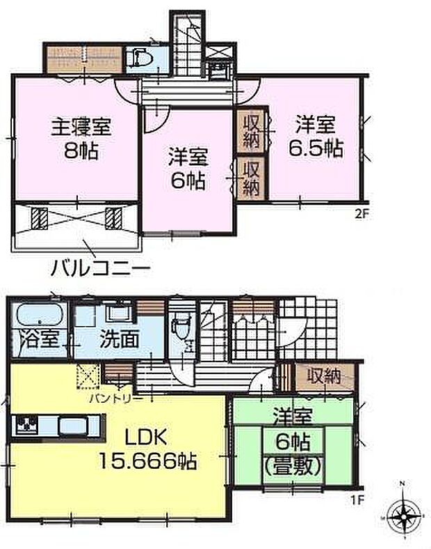 4LDKの魅力的な間取り!LDKはゆったりとした空間で、ご家族との団らん時間が、より一層充実したものになりますね!家族との仲が深まり、自然と笑顔が増えそうです!