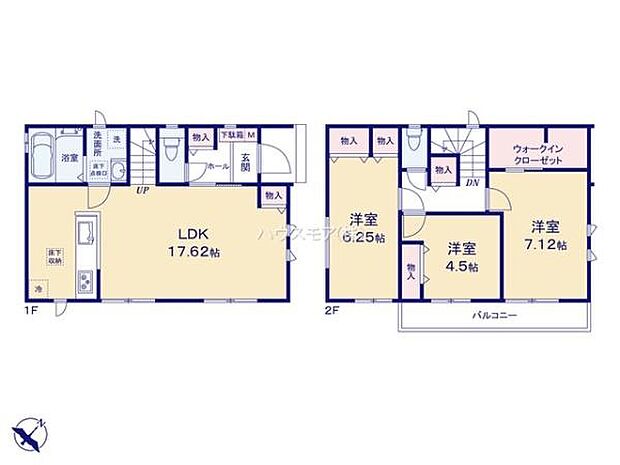 3LDKの魅力的な間取り!LDKはゆったりとした空間で、ご家族との団らん時間が、より一層充実したものになりますね。家族との仲が深まり、自然と笑顔が増えます!