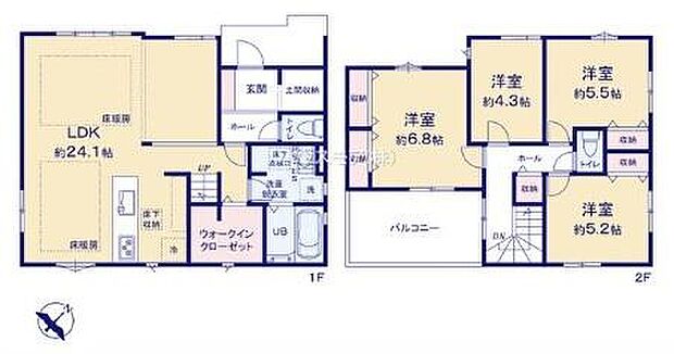 4LDKの魅力的な間取り!LDKはゆったりとした空間で、ご家族との団らん時間が、より一層充実したものになりますね家族との仲が深まり、自然と笑顔が増えそうです!