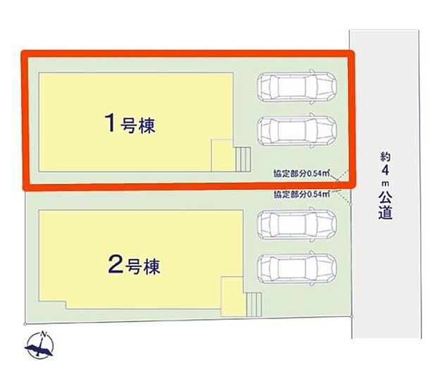 カースペースは2台付き!セカンドカー持ちの方や急な来客時にも安心ですね。