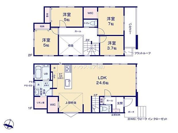 4LDKの魅力的な間取り!LDKはゆったりとした空間で、ご家族との団らん時間が、より一層充実したものになりますね!家族との仲が深まり、自然と笑顔が増えそうです!