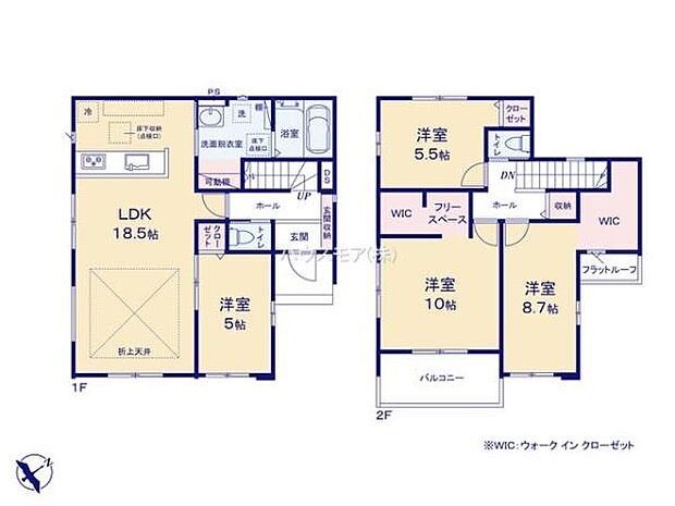 4LDKの魅力的な間取り!LDKはゆったりとした空間で、ご家族との団らん時間が、より一層充実したものになりますね家族との仲が深まり、自然と笑顔が増えそうです!