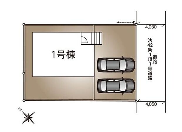 カースペースは2台付き!セカンドカー持ちの方や急な来客時にも安心ですね。
