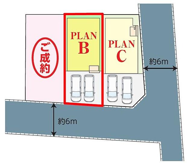 カースペースは2台付き!セカンドカー持ちの方や急な来客時にも安心ですね。